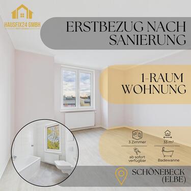 Foto - Erstbezug nach Sanierung, 1-Raum Wohnung im Herzen von Schönebeck!