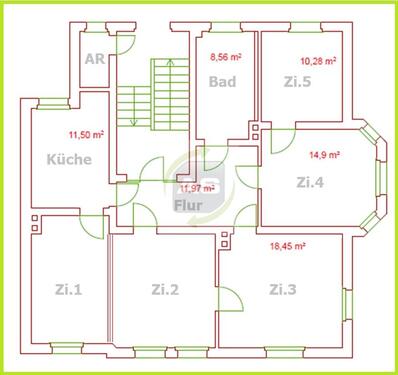 Foto - 5 Zimmer Erdgeschoßwohnung zur Miete in Crimmitschau