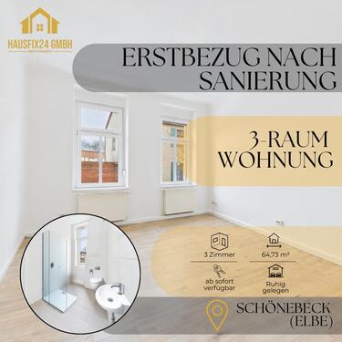 Foto - Sanierte 3-Zimmer-Wohnung – Erstbezug in ruhiger Wohnlage
