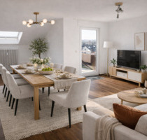 Helle 2ZKB, Balkon, 60 qm, Merchweiler, Ortsrandlage, ab sofort