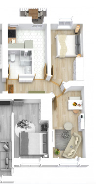 Foto - 2-Raum-Wohnung nähe Uniklinik - 370,00&nbsp;EUR Kaltmiete, ca.&nbsp; 43,00&nbsp;m&sup2;