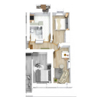 2-Raum-Wohnung nähe Uniklinik - 370,00&nbsp;EUR Kaltmiete, ca.&nbsp; 43,00&nbsp;m&sup2; in Magdeburg (PLZ: 39120) Hopfengarten