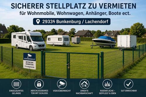 Foto - Stellplatz für Wohnmobile, Anhänger, Boote & co