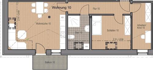 Foto - Barrierefreie 3-Raum-Wohnung in Bad Frankenhausen