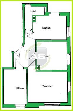 Foto - 3 Zimmer Etagenwohnung zur Miete in Zwickau