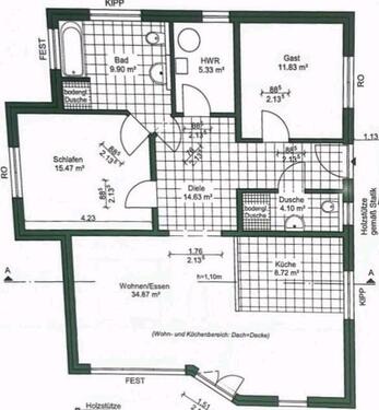 Foto - 3 Zimmer Etagenwohnung zur Miete in Kleinmachnow