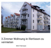 3 Zimmer Wohnung Illertissen - 900,00&nbsp;EUR Kaltmiete, ca.&nbsp; 68,00&nbsp;m&sup2; in Illertissen (PLZ: 89257)