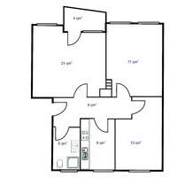 Helle 3-Zimmer-Wohnung mit Balkon und moderner Einbauküche - Tarp