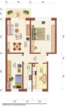 Foto - 3 Zimmer Etagenwohnung zur Miete in Zittau