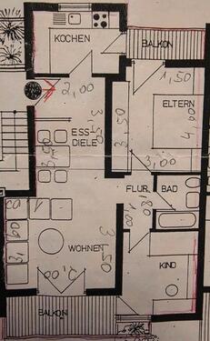 Foto - 3 Zimmer Etagenwohnung in Worms