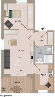 Foto - 2 Zimmer Etagenwohnung zur Miete in Bitterfeld-Wolfen