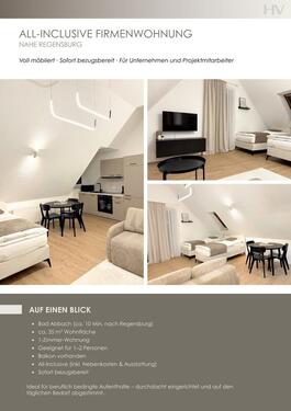 Foto - Möblierte All-Inclusive Wohnung nahe Regensburg 