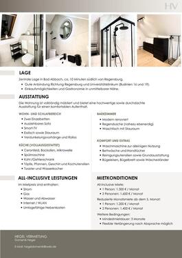 Foto - 1 Zimmer Dachgeschoßwohnung zur Miete in Bad Abbach