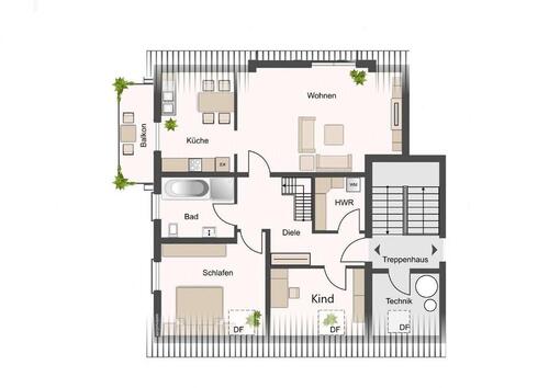 Foto - 5 Zimmer Dachgeschoßwohnung in Delitzsch