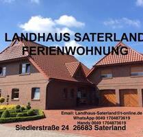LANDHAUS SATERLAND FERIENWOHNUNG CLOPPENBURG OSTFRIESLAND EMSLAND