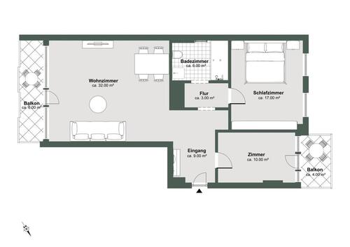 Foto - Hochwertige 2-Zimmer-Wohnung 