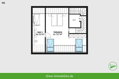 Foto - Maisonettenwohnung in Leipzig zur Miete