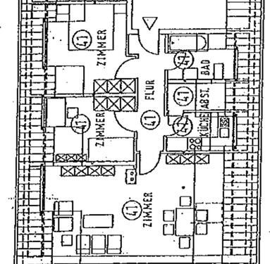 Foto - 3 Zimmer Dachgeschoßwohnung zur Miete in Hamburg