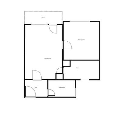 Foto - Sanierte 2,5 Zimmerwohnung mit Balkon