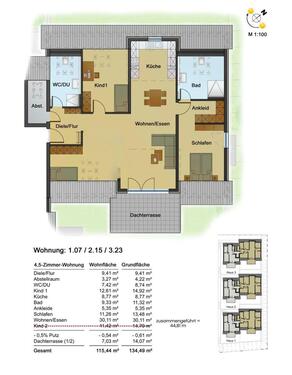Foto - 3.5 Zimmer Etagenwohnung in Flein