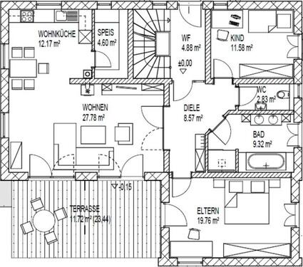 Foto - Etagenwohnung in Moosthenning zur Miete