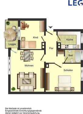 Foto - Etagenwohnung zur Miete in Ibbenbüren