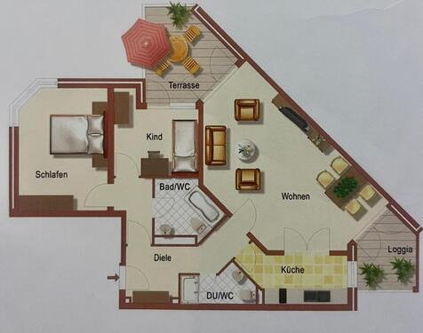 Foto - 3 Zimmer Wohnung in Bergisch Gladbach Hebborn