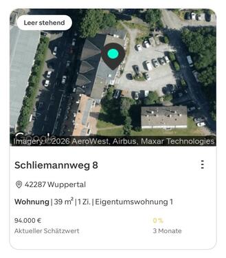 Foto - 1 Zimmer Etagenwohnung zum Kaufen in Wuppertal