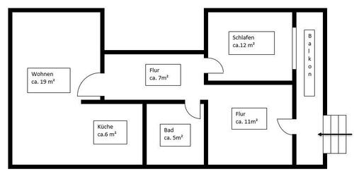 Foto - 2 Zimmer Etagenwohnung zur Miete in Weißwasser (Oberlausitz)