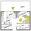 Foto - Möblierte Wohnung - Typ Penthouse mit Dachterrasse im Urban Living Tempelhof