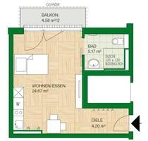 Ruhige und helle Wohnung in zentraler Lage in Kiel - Lampertheim