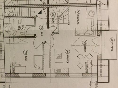 Foto - Wohnung mit Balkon** 92qm - 1.050,00&nbsp;EUR Kaltmiete, ca.&nbsp; 92,00&nbsp;m&sup2;