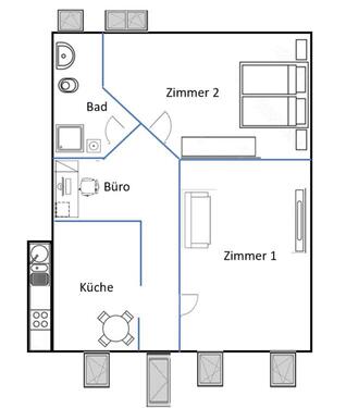 Foto - Etagenwohnung zur Miete in Badem
