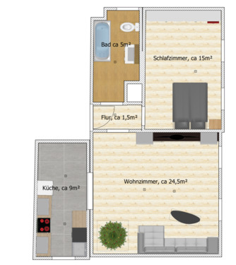 Foto - Etagenwohnung in Limbach-Oberfrohna