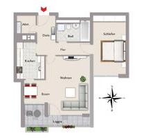 2,5 Zimmer-Wohnung, in ruhiger und grüne Wohnumgebung - Roth
