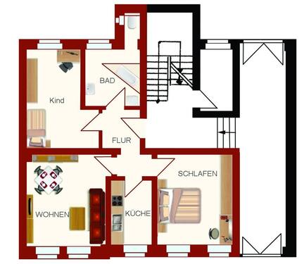 Foto - Etagenwohnung zur Miete in Zeitz