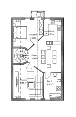 Foto - Etagenwohnung zur Miete in Abensberg