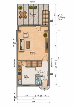 Foto - 3.5 Zimmer Reihenhaus zum Kaufen in Norderstedt