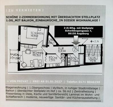 Foto - Schöne 2-Zi.-Wohnung, EBK, Balkon und Stellplatz
