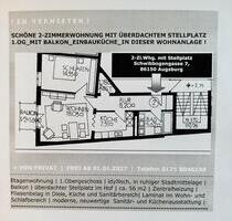 Schöne 2-Zi.-Wohnung, EBK, Balkon und Stellplatz - Augsburg