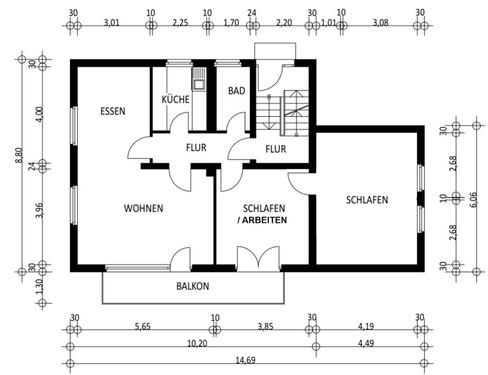 Foto - 3- Zi OG Wohnung mit Balkon und Gartennutzung in Lindenholzhausen