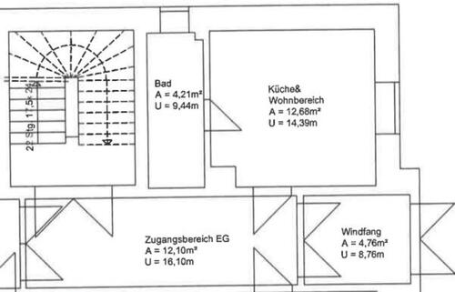 Foto - 1 Zimmer Erdgeschoßwohnung zur Miete in Nünchritz