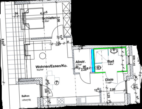 Foto - 2.5 Zimmer Dachgeschoßwohnung zur Miete in Sulzfeld
