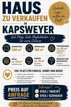 Foto - Wohnhaus mit Halle, Garten, uneinsehbarem Hof & Ausbaupotential