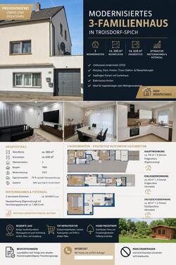 Foto - Provisionsfrei! Modernisiertes 3-Familienhaus in Troisdorf-Spich