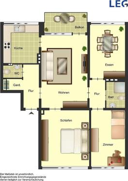 Foto - 4 Zimmer Erdgeschoßwohnung zur Miete in Bocholt