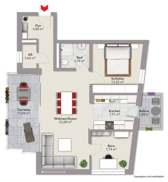 Foto - Etagenwohnung in München zur Miete