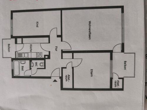 Foto - 3 Zimmer Etagenwohnung zur Miete in Ludwigsburg