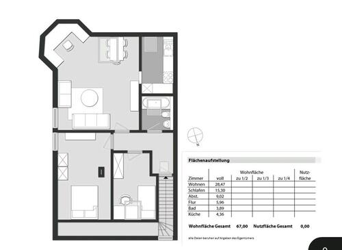 Foto - 3 Zimmer Etagenwohnung zur Miete in München