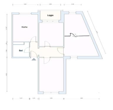 Foto - 4-Zi.-Wohnung Rostock Groß Klein – NUR 3-4 Personen – 01.03.